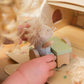 Log House with Miniature Friends