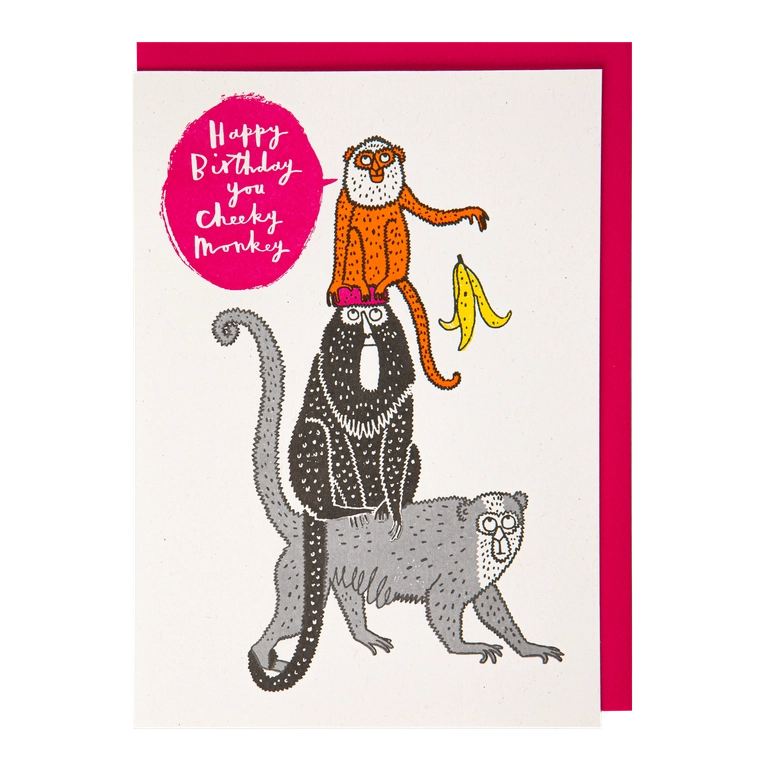Kort - Monkey Happy Birthday