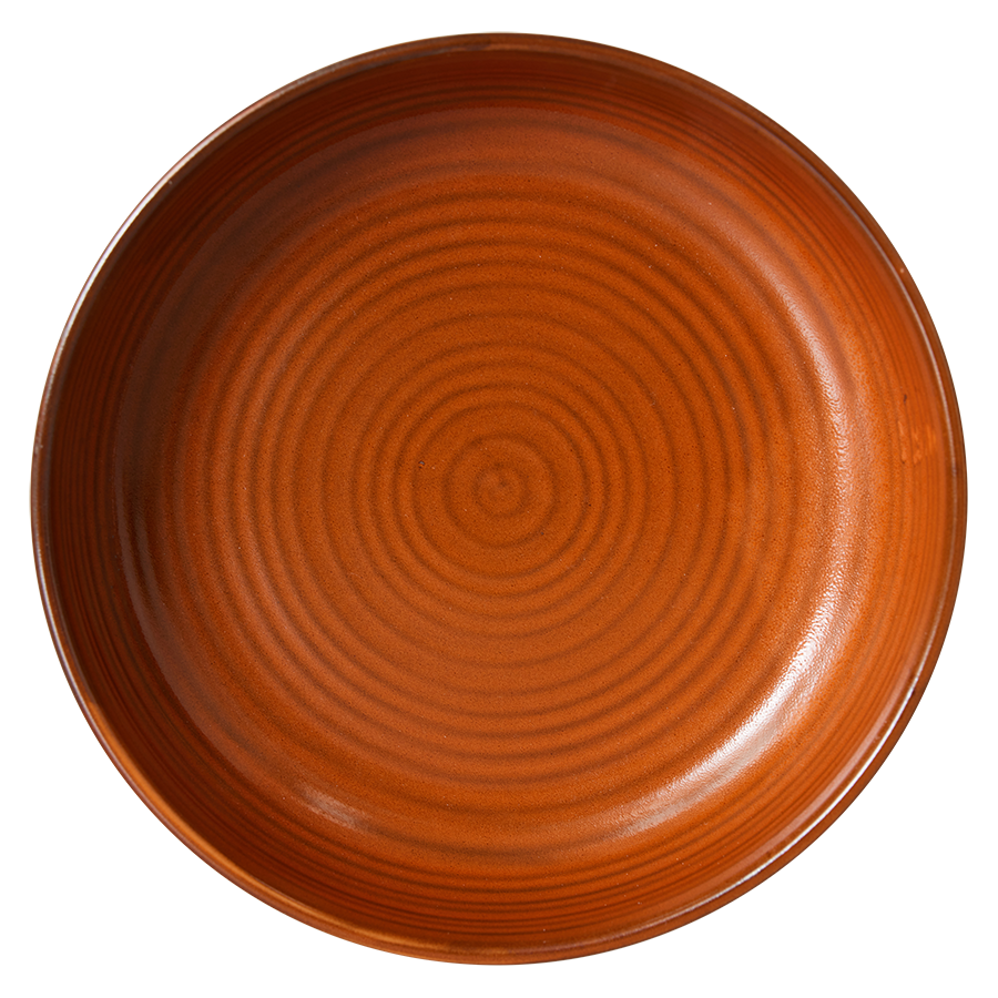 Chef ceramics djúpur diskur L - burned orange
