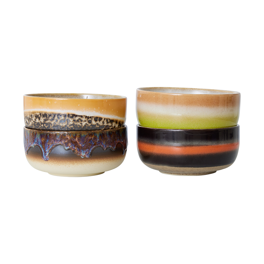 70's desertskálar humus - sett 4 stk.