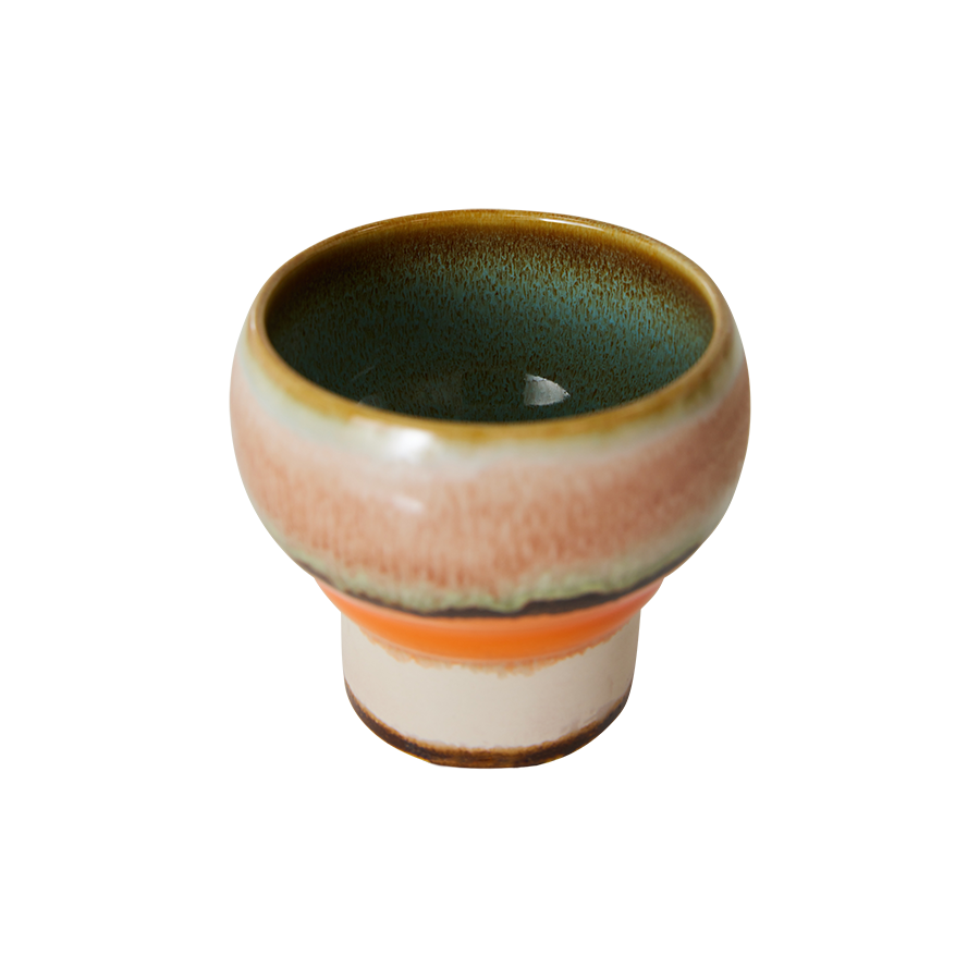 70's keramík lungo sett basalt -  2 stk.