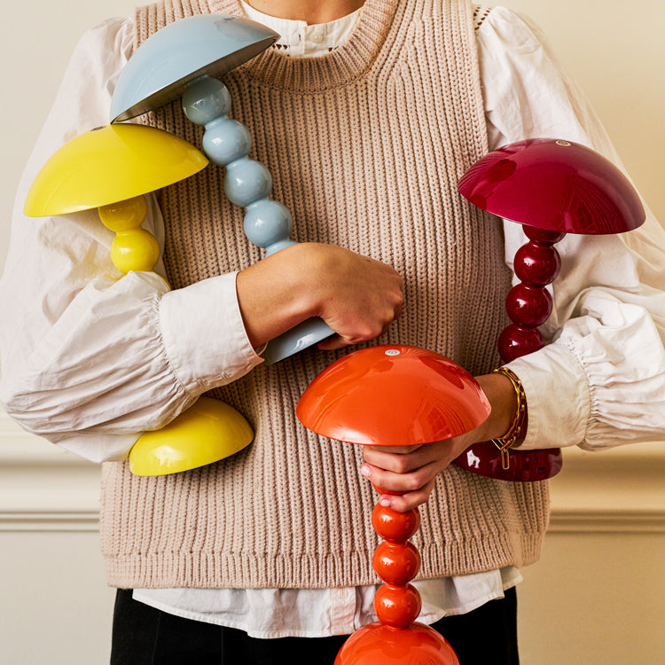 Hleðslulampi - bobbin/cherry