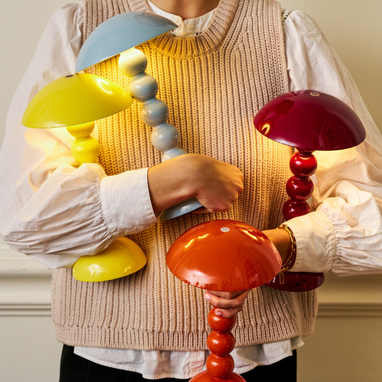 Hleðslulampi - bobbin/cherry