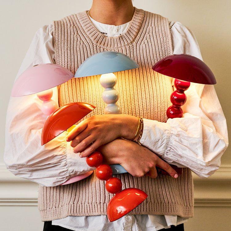 Hleðslulampi - bobbin/cherry