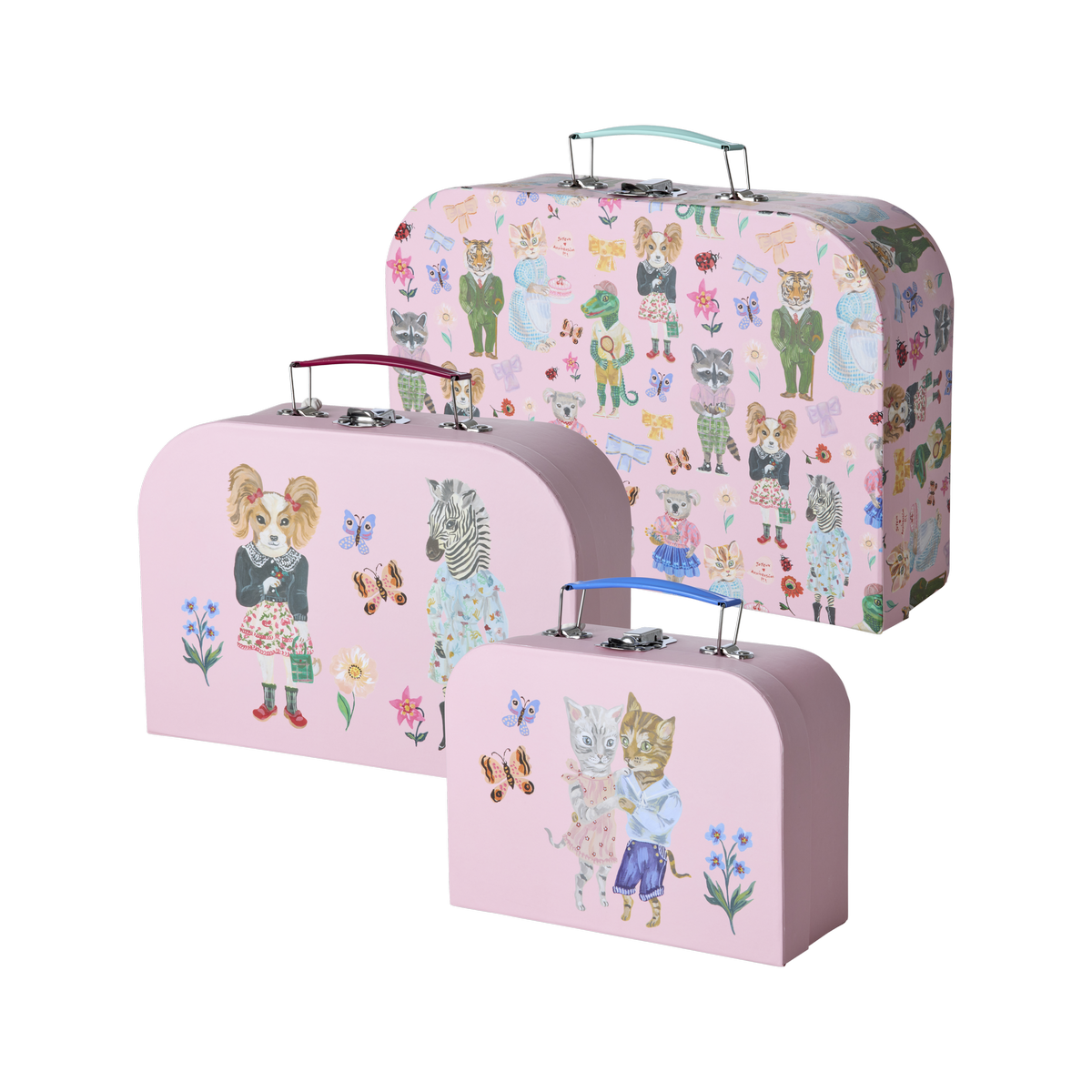 Skipulagstöskur 3 stk. - Nathalie Lété Design/Pink
