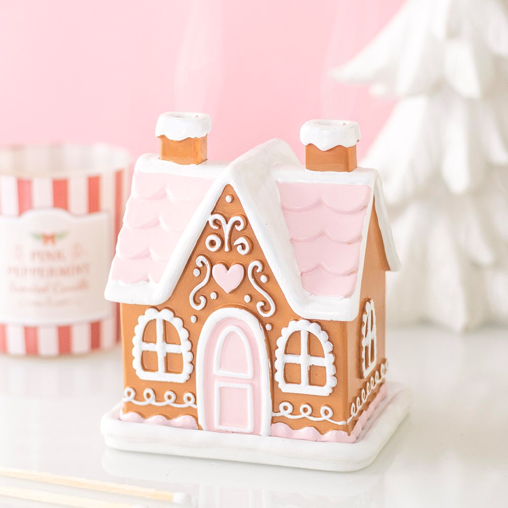 Pink Gingerbread House - fyrir reykelsi