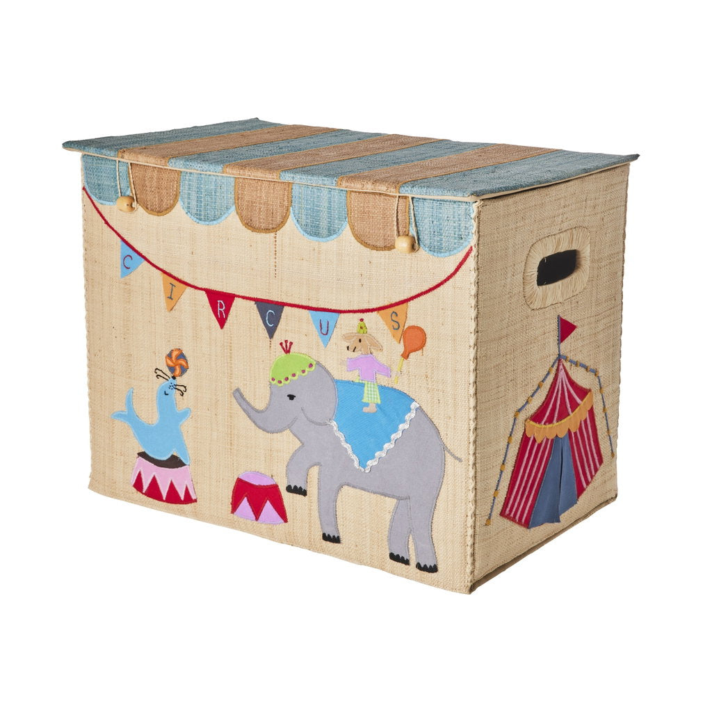 Karfa raffia samanbrjótanleg - Stór/Circus