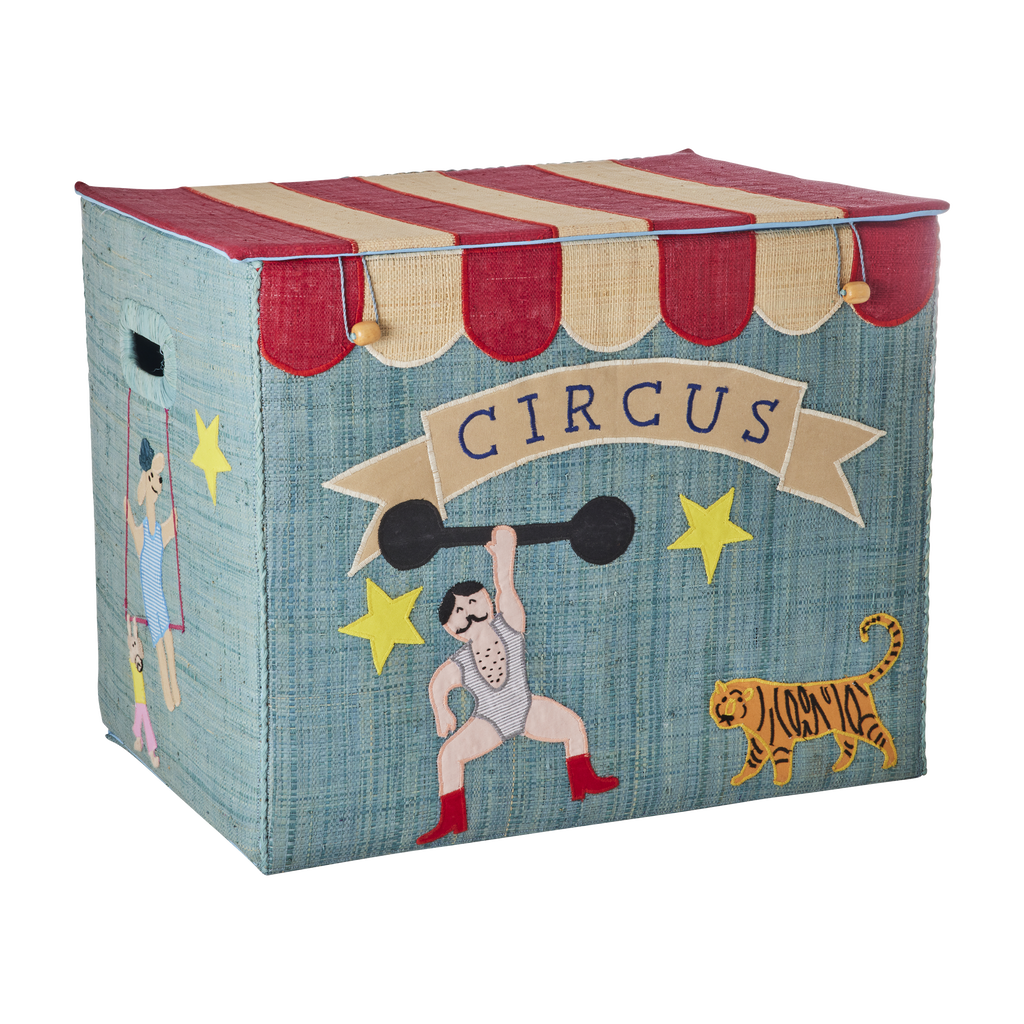 Karfa raffia samanbrjótanleg - Extra stór/Circus