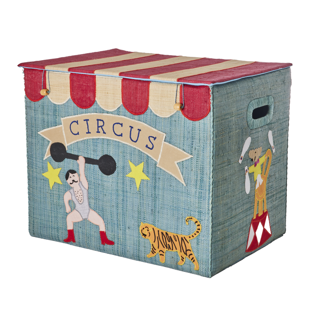 Karfa raffia samanbrjótanleg - Extra stór/Circus