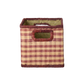 Karfa raffia - Lítil/Brown Checks