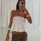 Camila Cream top/skirt