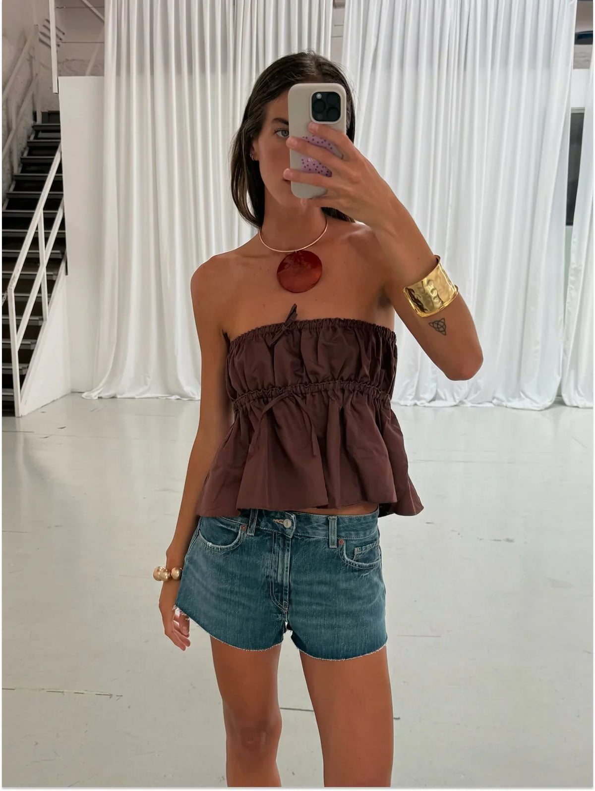Camila Café top/skirt