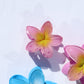 Small Hawaiian Flower Clip - Paradise Pink