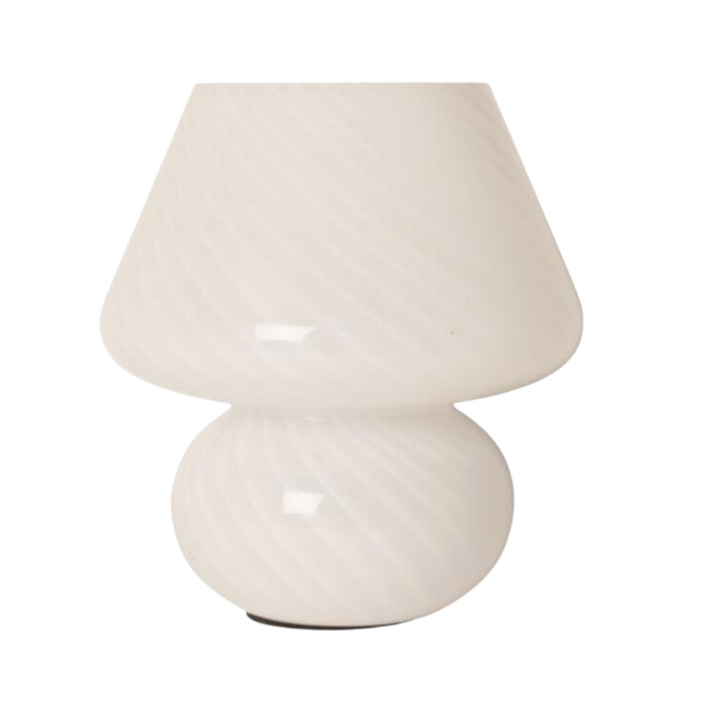 Mushroom lampi stór - Joyful white