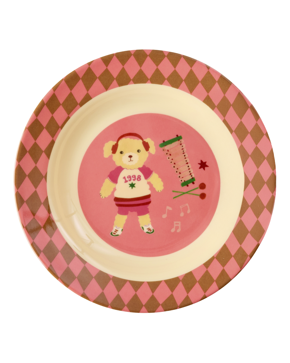 Skál melamine - Music band/pink