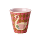 Glös melamine 6 stk. lítil  - Music band/pink