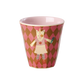 Glös melamine 6 stk. lítil  - Music band/pink