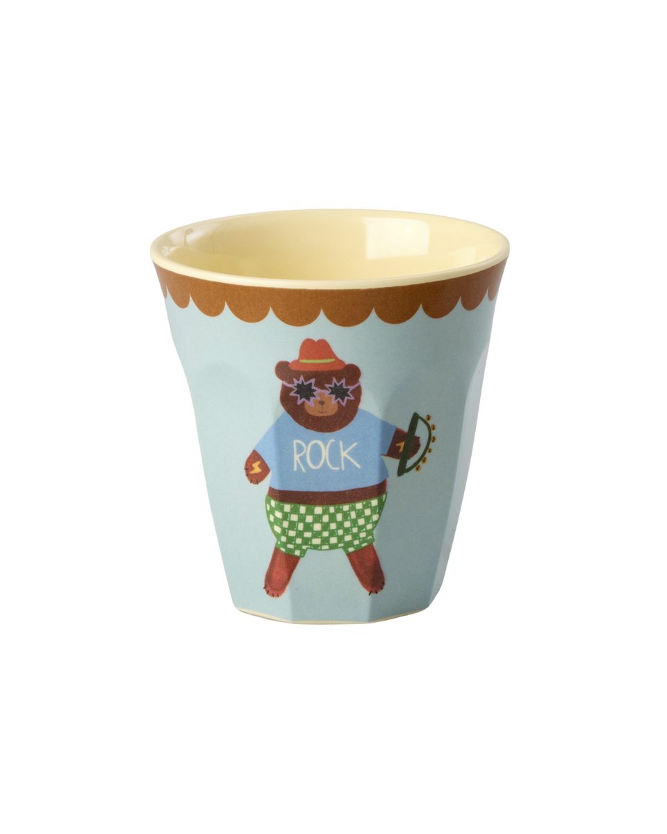 Glös melamine 6 stk. lítil  - Music band/blue