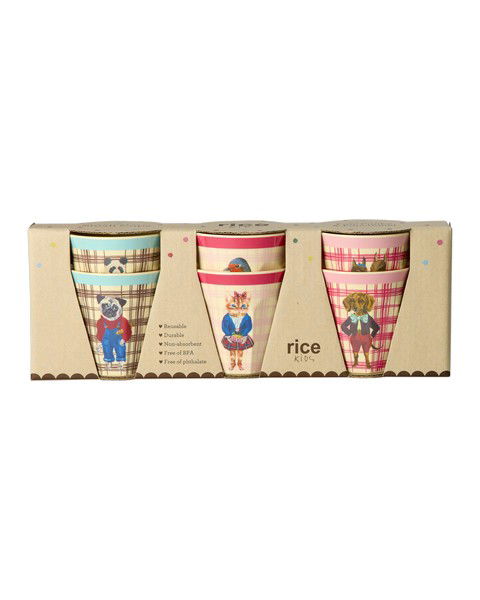 Glös melamine 6 stk. lítil  - Nathalie Lété Prints