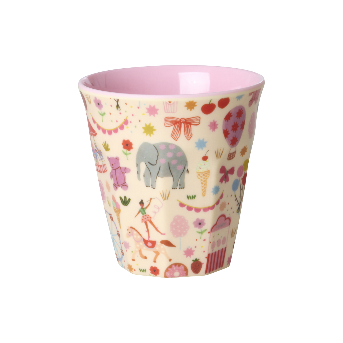 Glas melamine - Fun Fair/Pink lítið