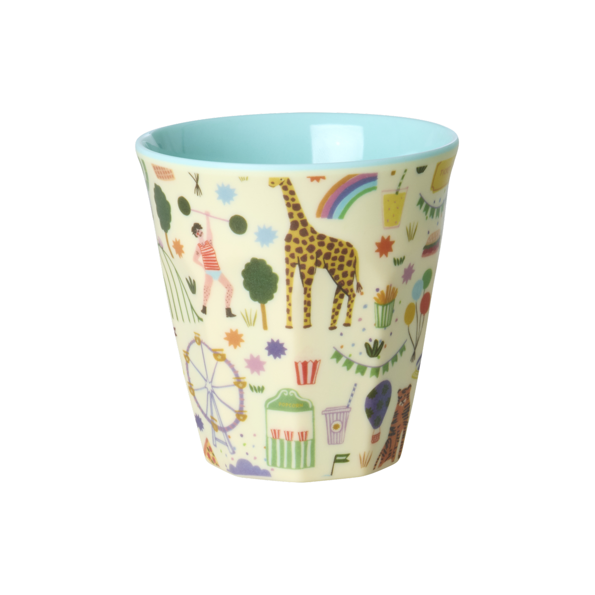 Glas melamine - Fun Fair/Mint lítið