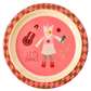 Matardiskur melamine - Music band/Pink