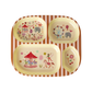 Matardiskur melamine með hólfum - Fun Fair/Pink