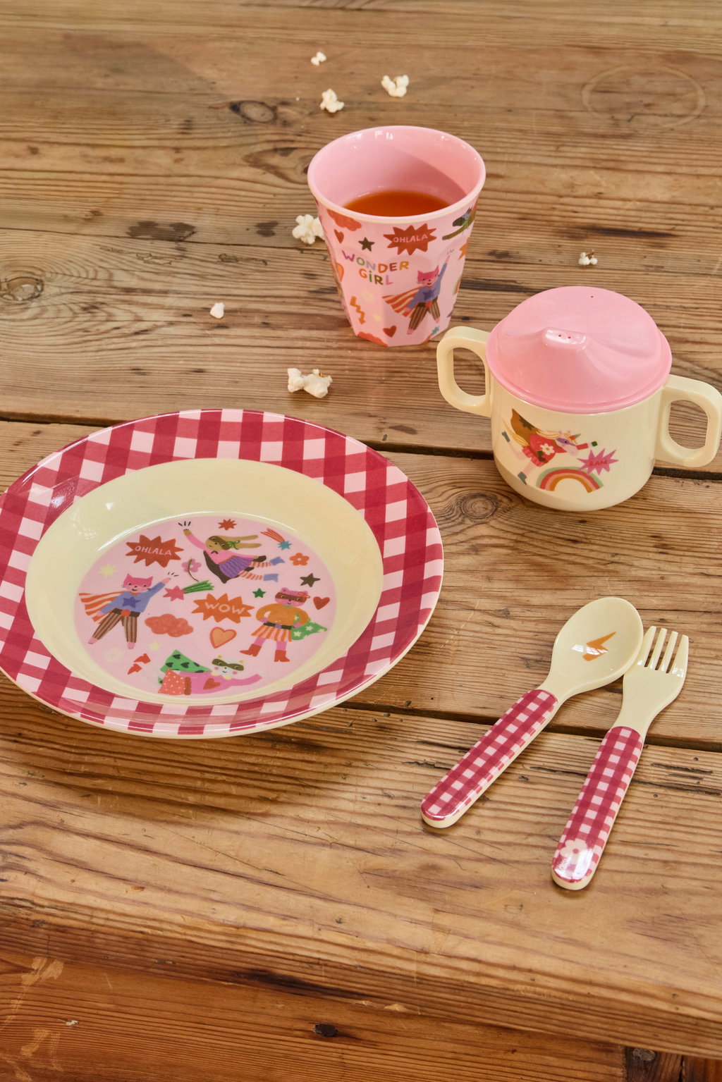 Glas melamine - Hero/pink