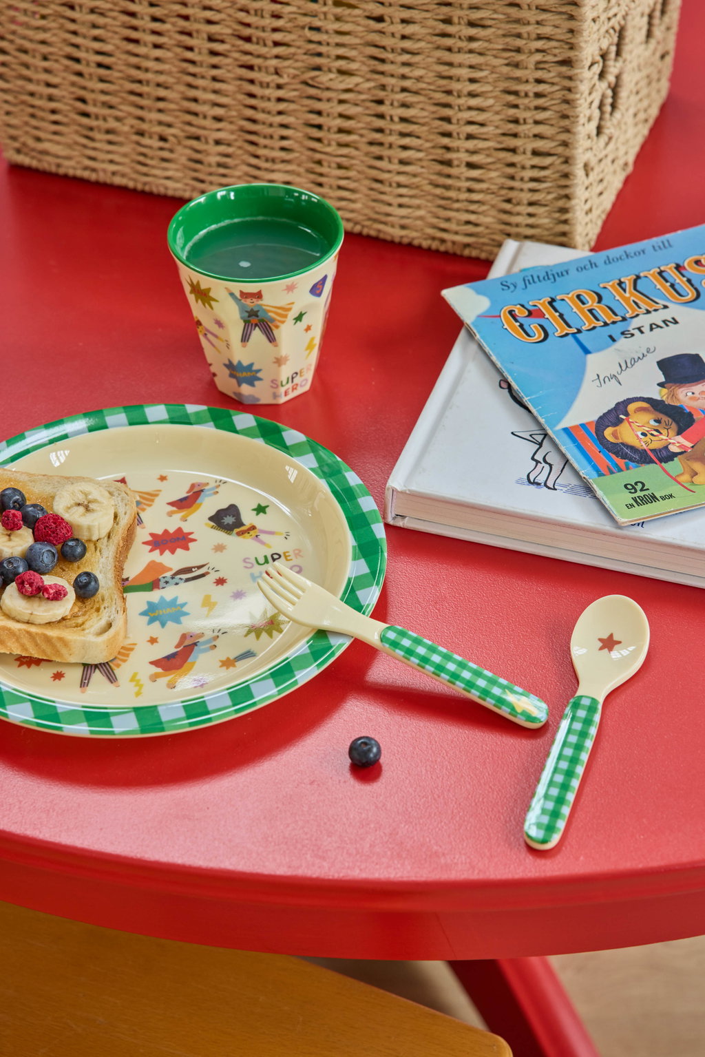 Glas melamine - Hero/green
