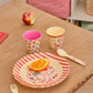 Skeið og gaffall melamine - Fun Fair/Pink