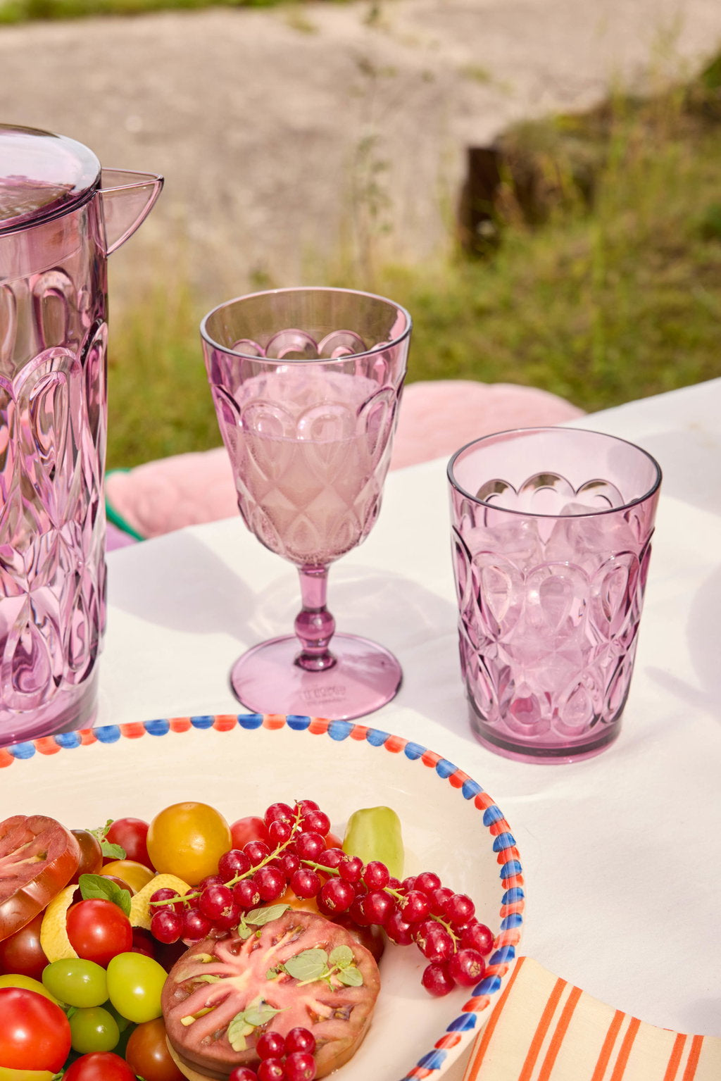 Vínglas akrýl - plum