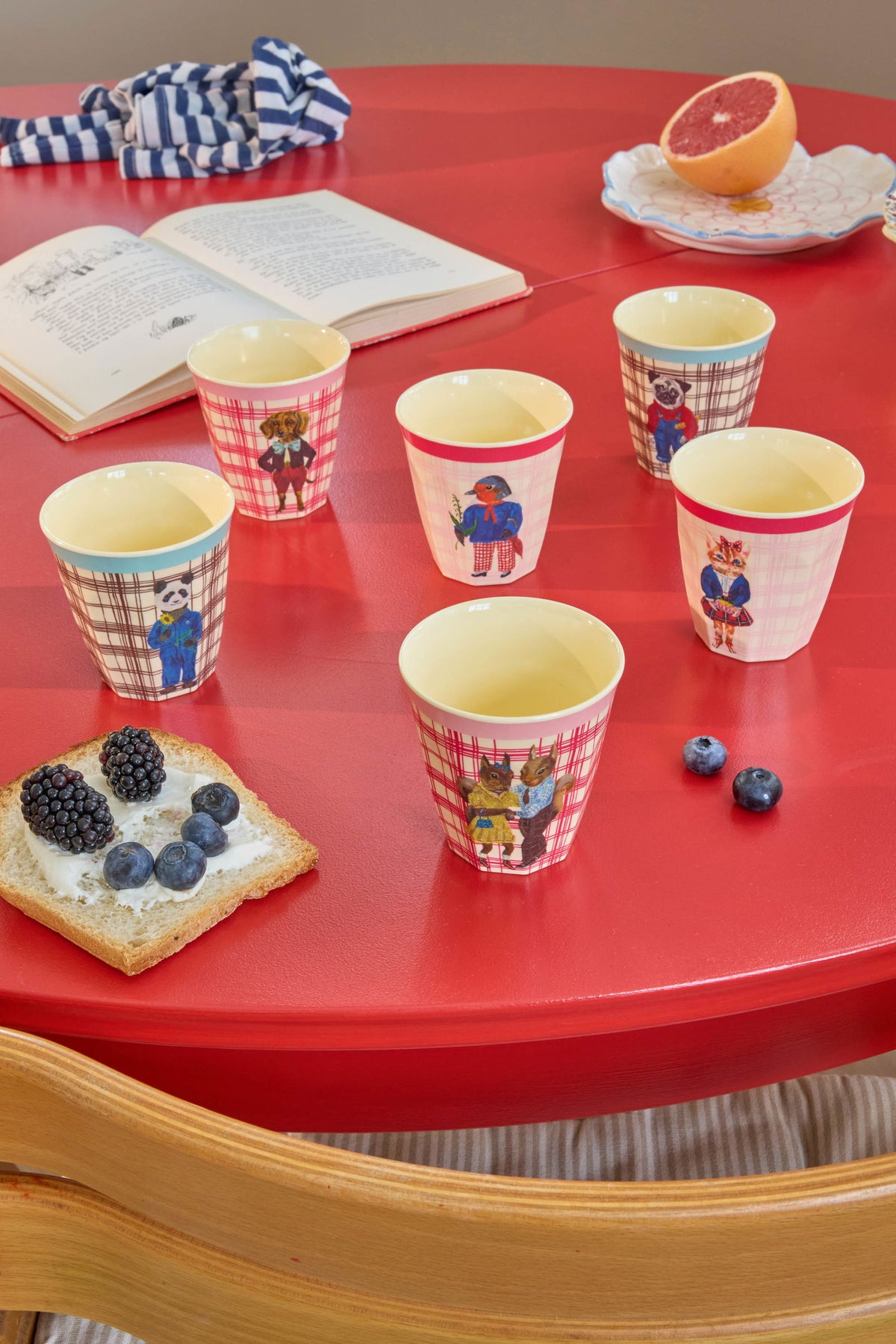Glös melamine 6 stk. lítil  - Nathalie Lété Prints