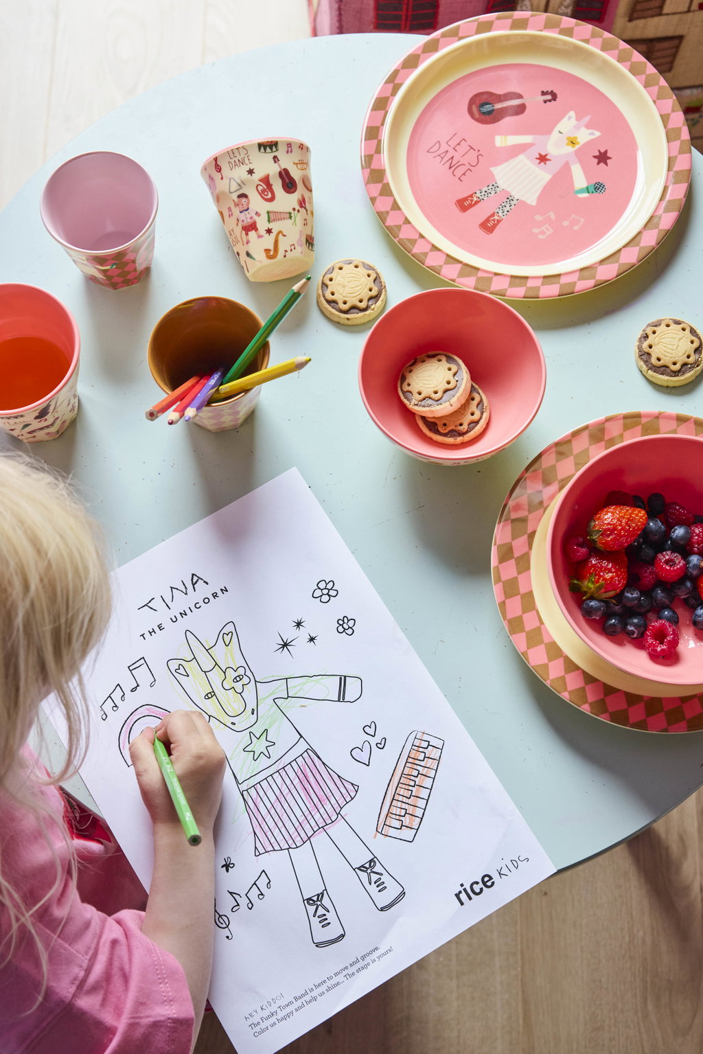 Matardiskur melamine - Music band/Pink