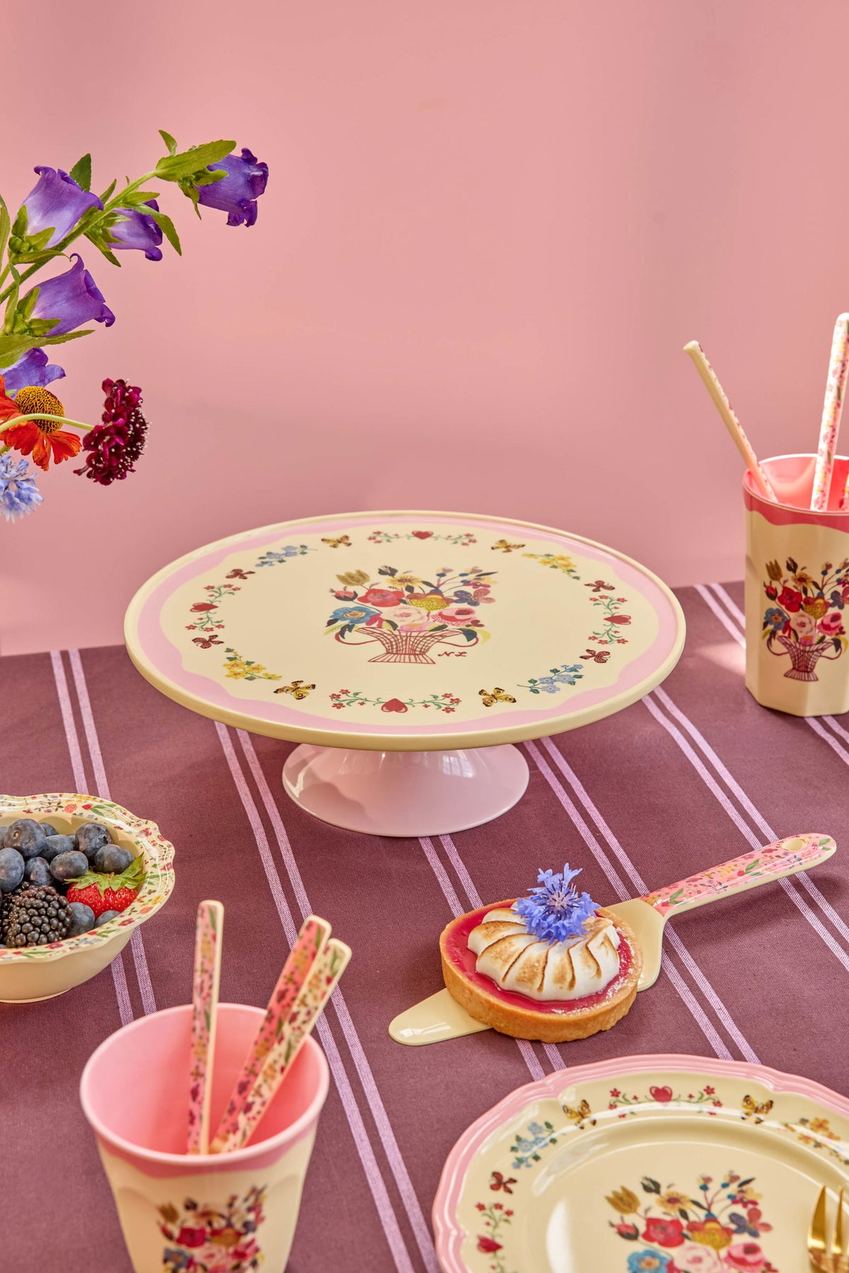 Kökustandur melamine lágur - Nathalie Lété/Pink