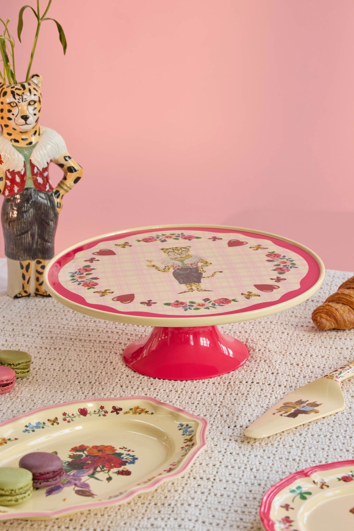 Kökustandur melamine lágur - Nathalie Lété/Red kiss