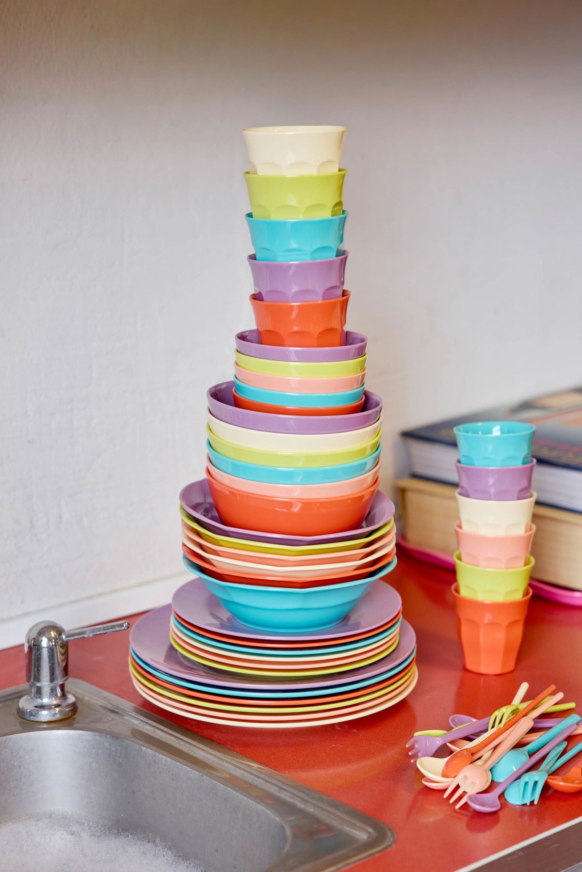Skálar melamine 6 stk. í pakka litlar - Glory Days
