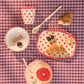 Kökudiskur melamine - Heart print/pink