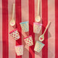 Espresso glös melamine 6 stk. - Hearts