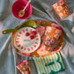 Glas melamine - Floral fiesta rose