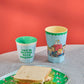 Glas melamine - Snoopy/Soft blue