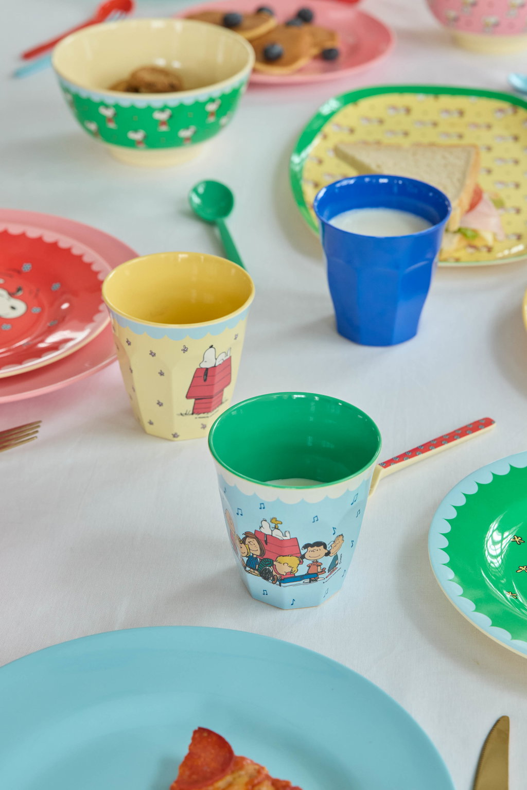 Glas melamine - Snoopy/Cream