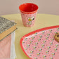 Glas melamine - Snoopy/Pink
