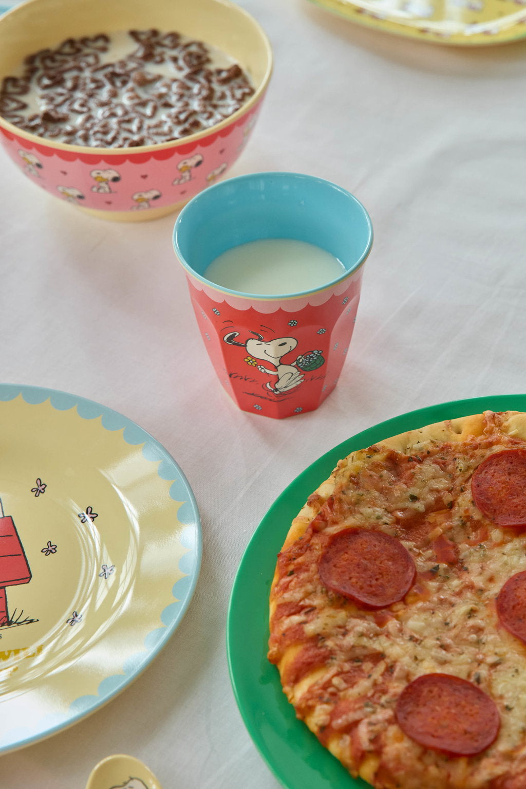 Glas melamine - Snoopy/Red