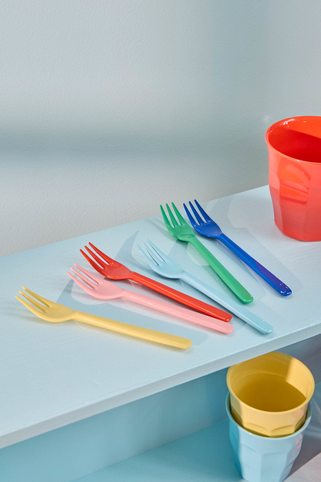 Melamine gaffall - Solid Colors