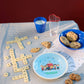 Hliðardiskur melamine - Snoopy/Soft blue