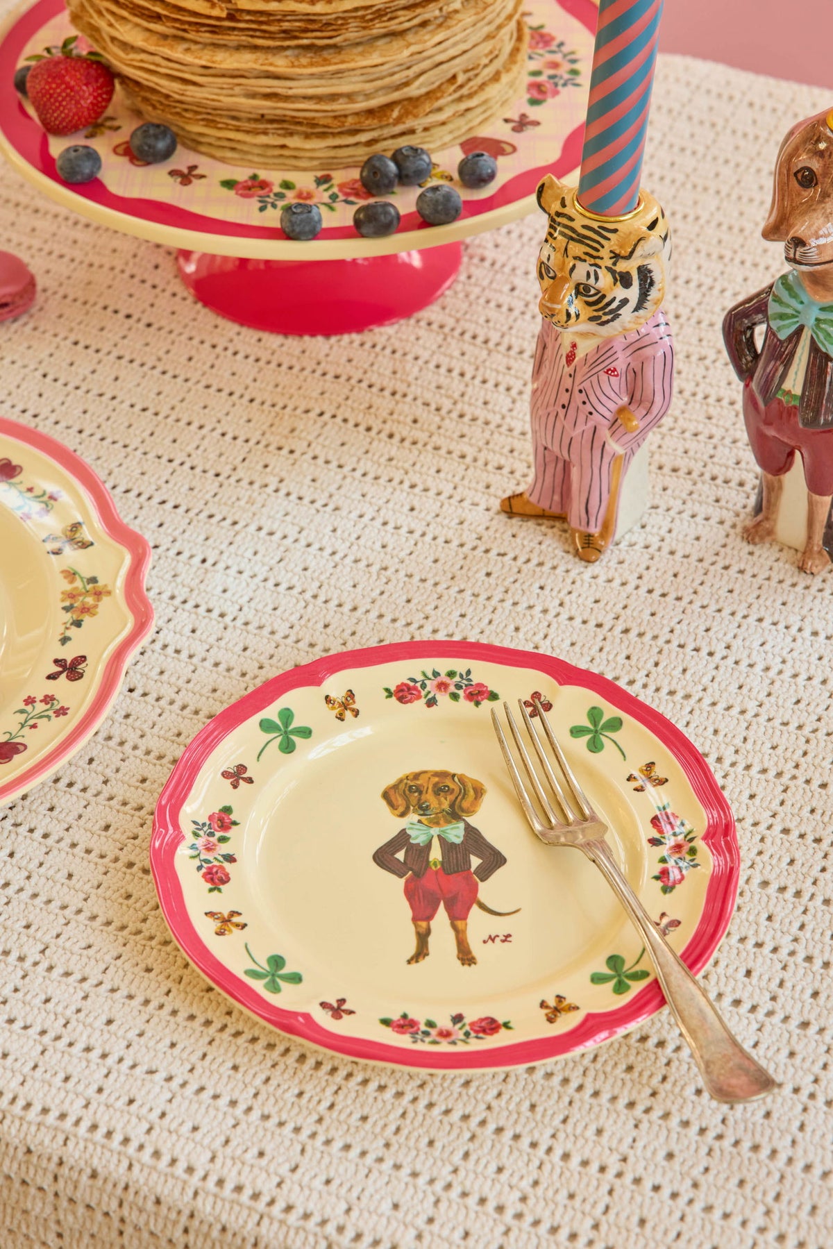 Hliðardiskur melamine - Nathalie Lété/Red
