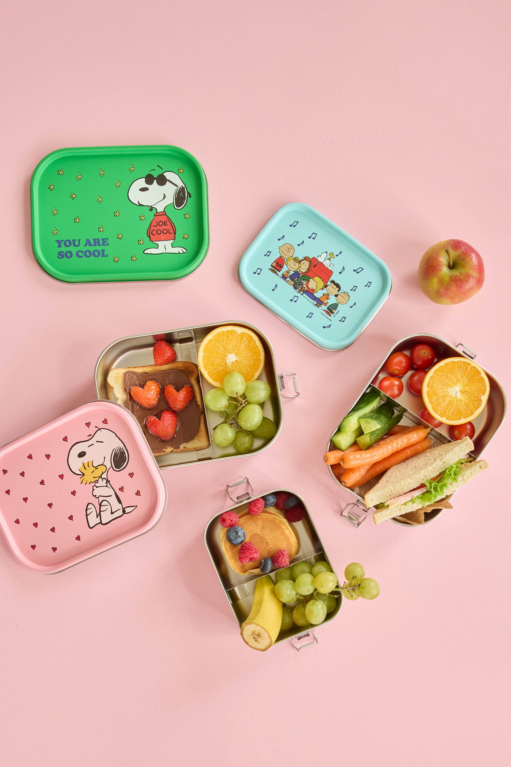 Nestisbox stórt - Snoopy/Green