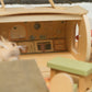 Log House with Miniature Friends