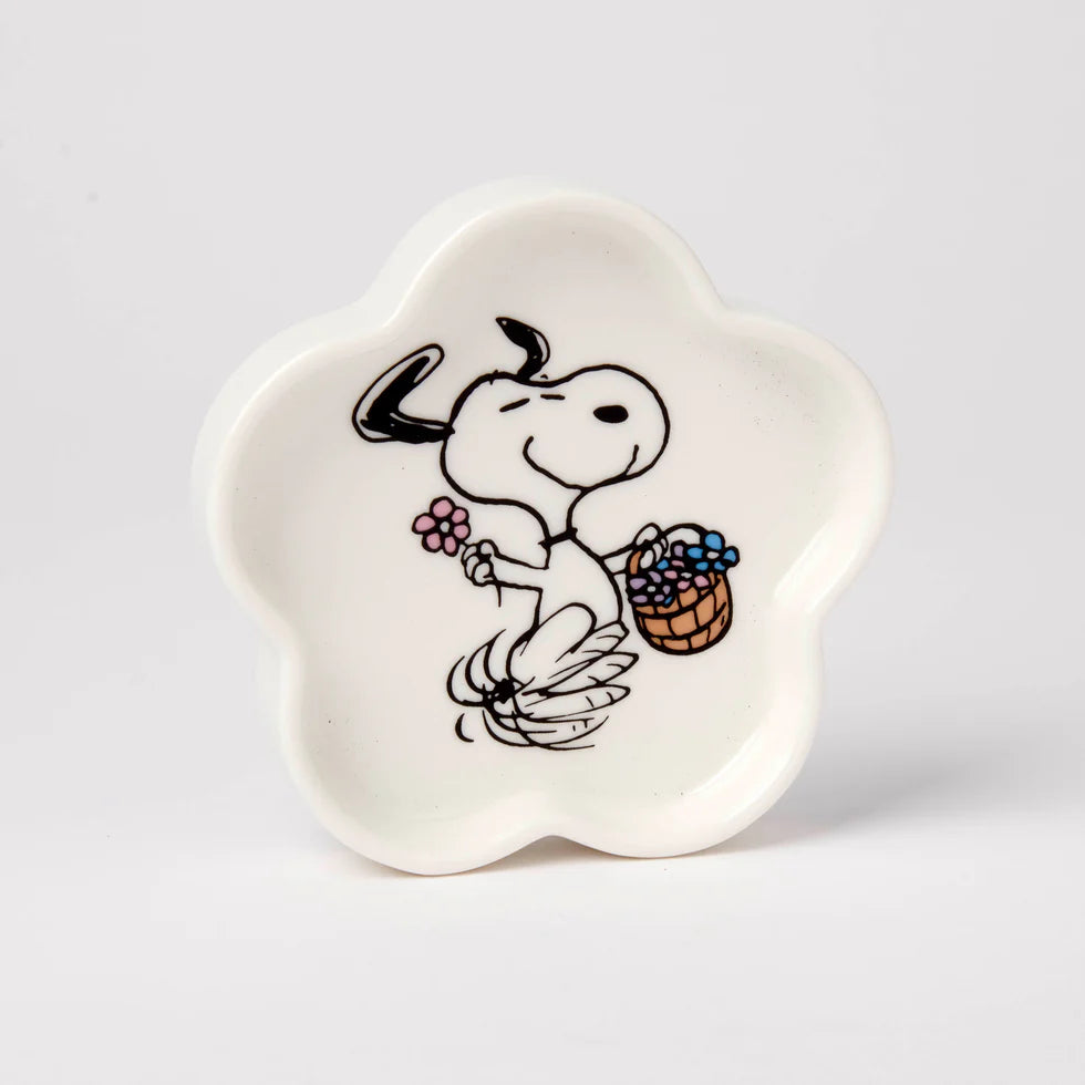 Snoopy trinket dish - Floral Dance