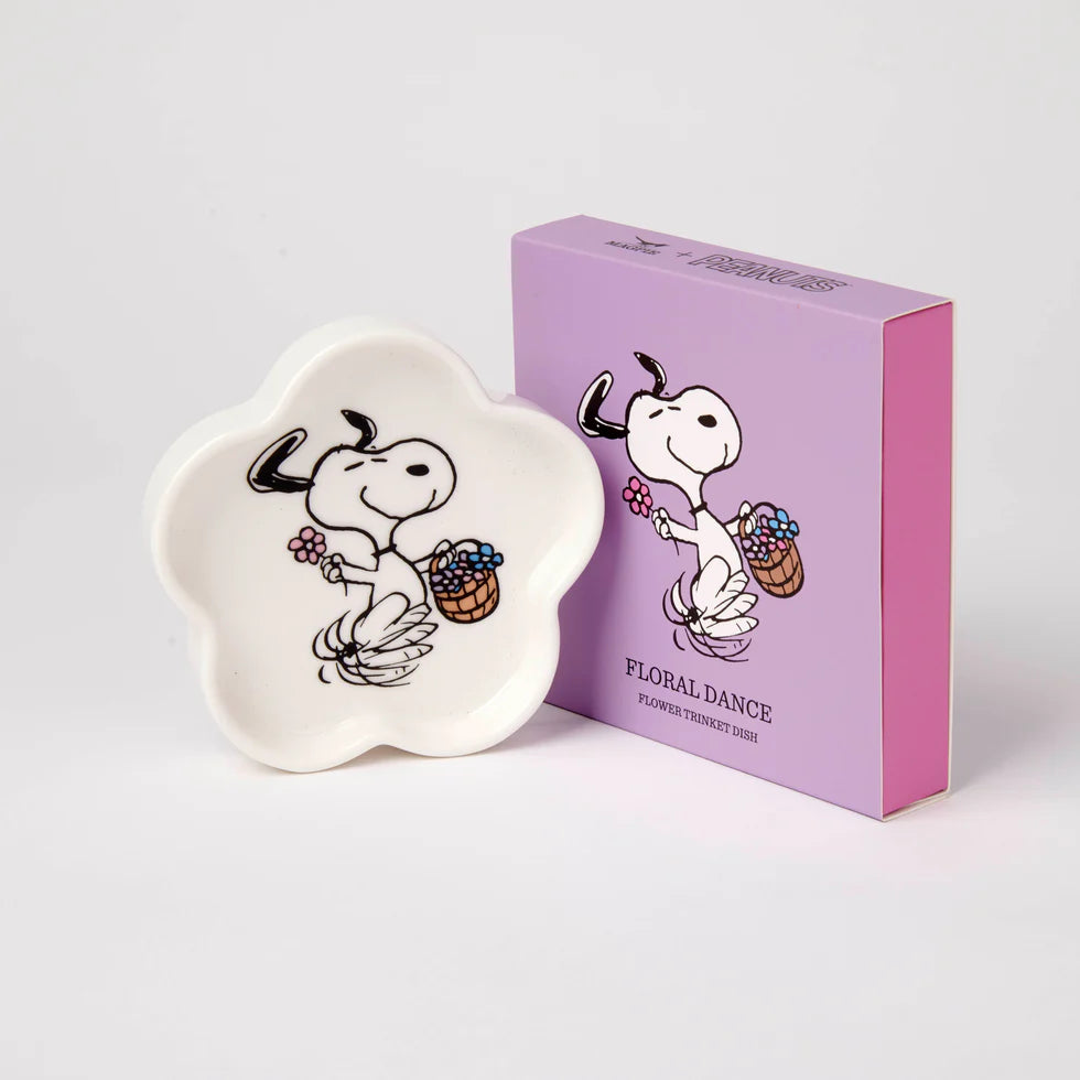 Snoopy trinket dish - Floral Dance